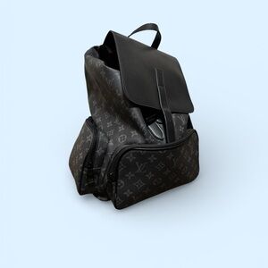 Gray Monogram Eclipse Backpack large